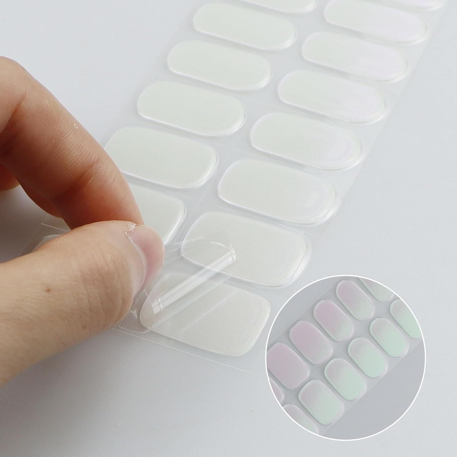 JMEOWIO folie de unghii sclipici gel folie unghii autoadezive autocolant unghii UV întărire decorare unghii design accesorii