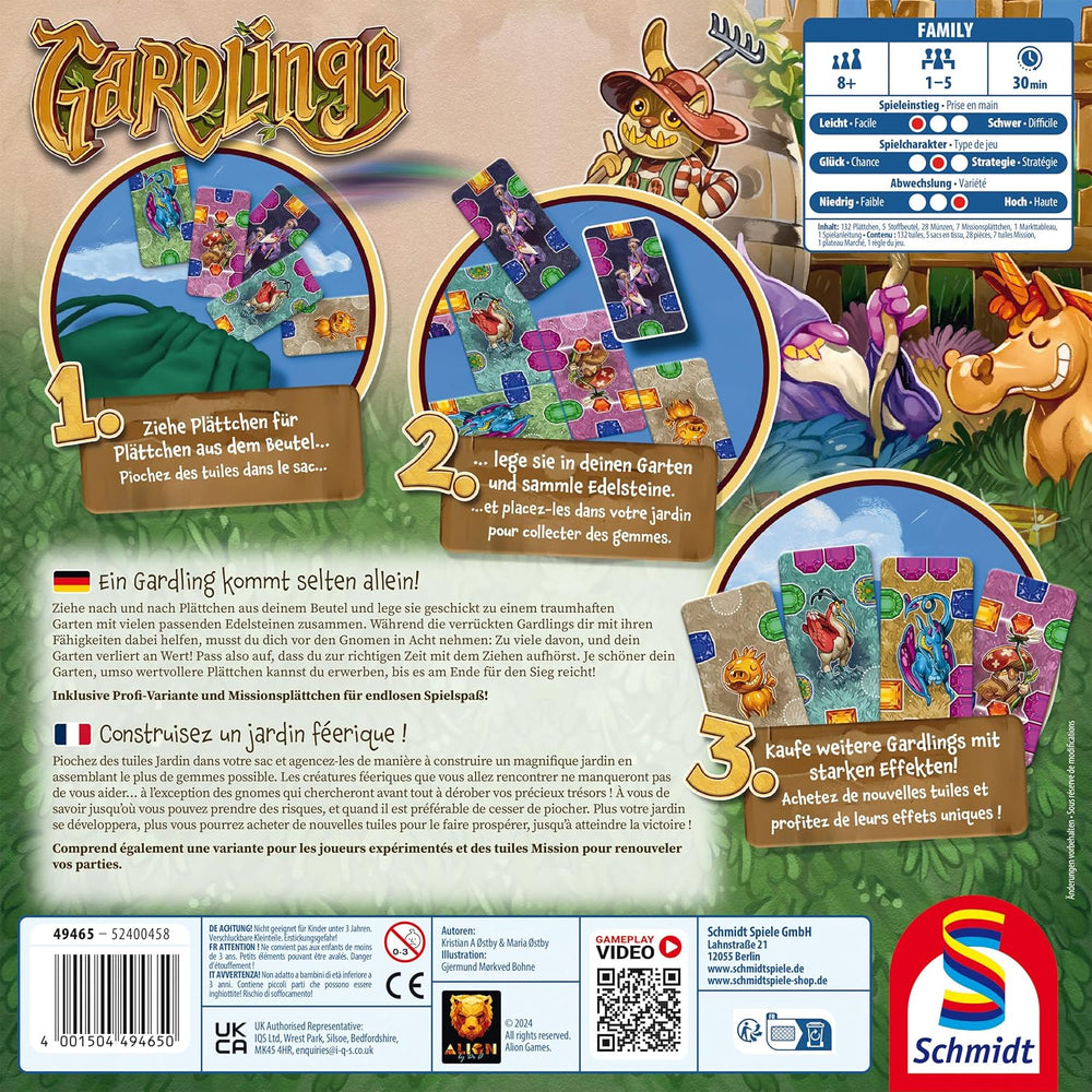 Schmidt Spiele 49465 Gardlings, hra na stavění tašek