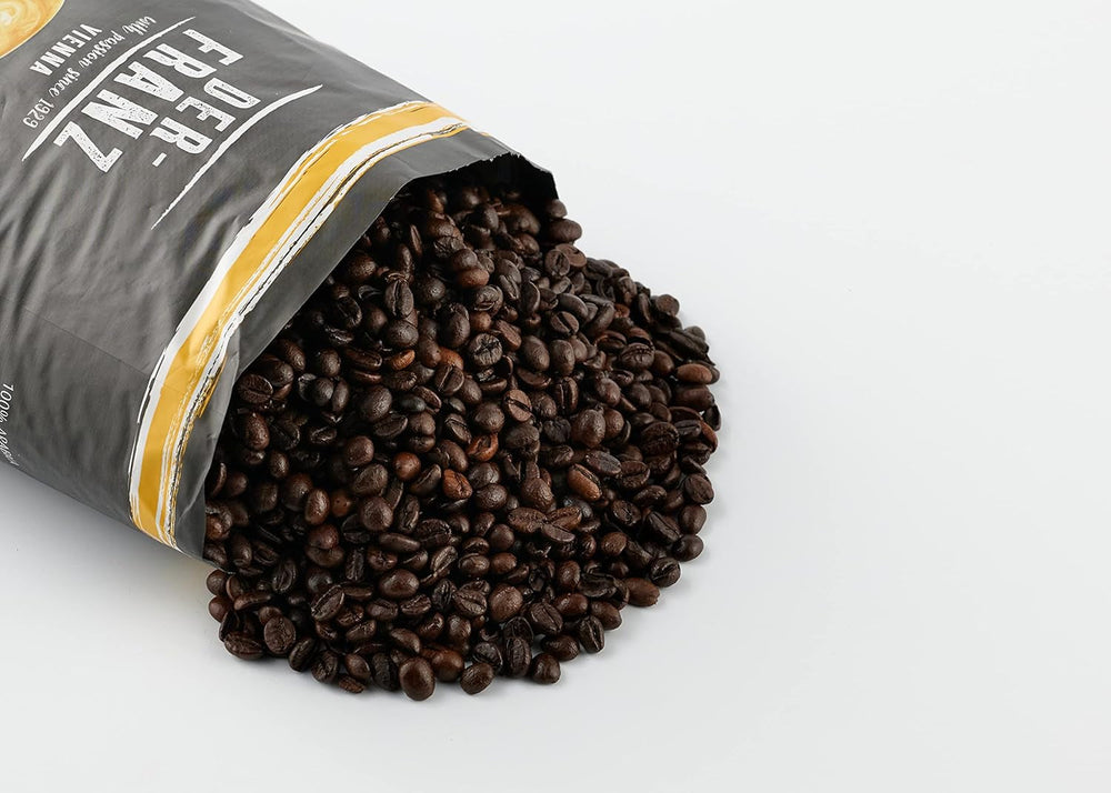 DER-FRANZ Cafea Crema, Intensitate 4/5, 100% Arabica, boabe de cafea întregi Cafea Naty Shop