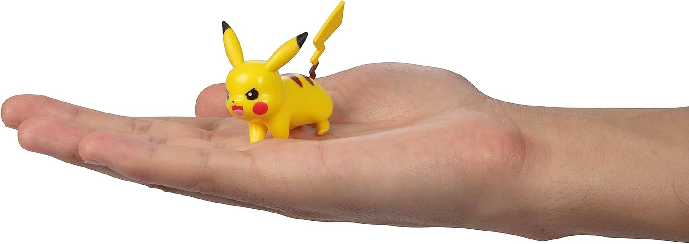 Pokémon Battle připraven! Sada 6dílných figurek - 11,4 cm Ash & Launching Pikachu, 5,1 cm Charmander, Rowlet, Piplup, Zorua - Oficiální licence - Velikonoční dárek pro děti, chlapce, dívky Akční figurky Naty Shop