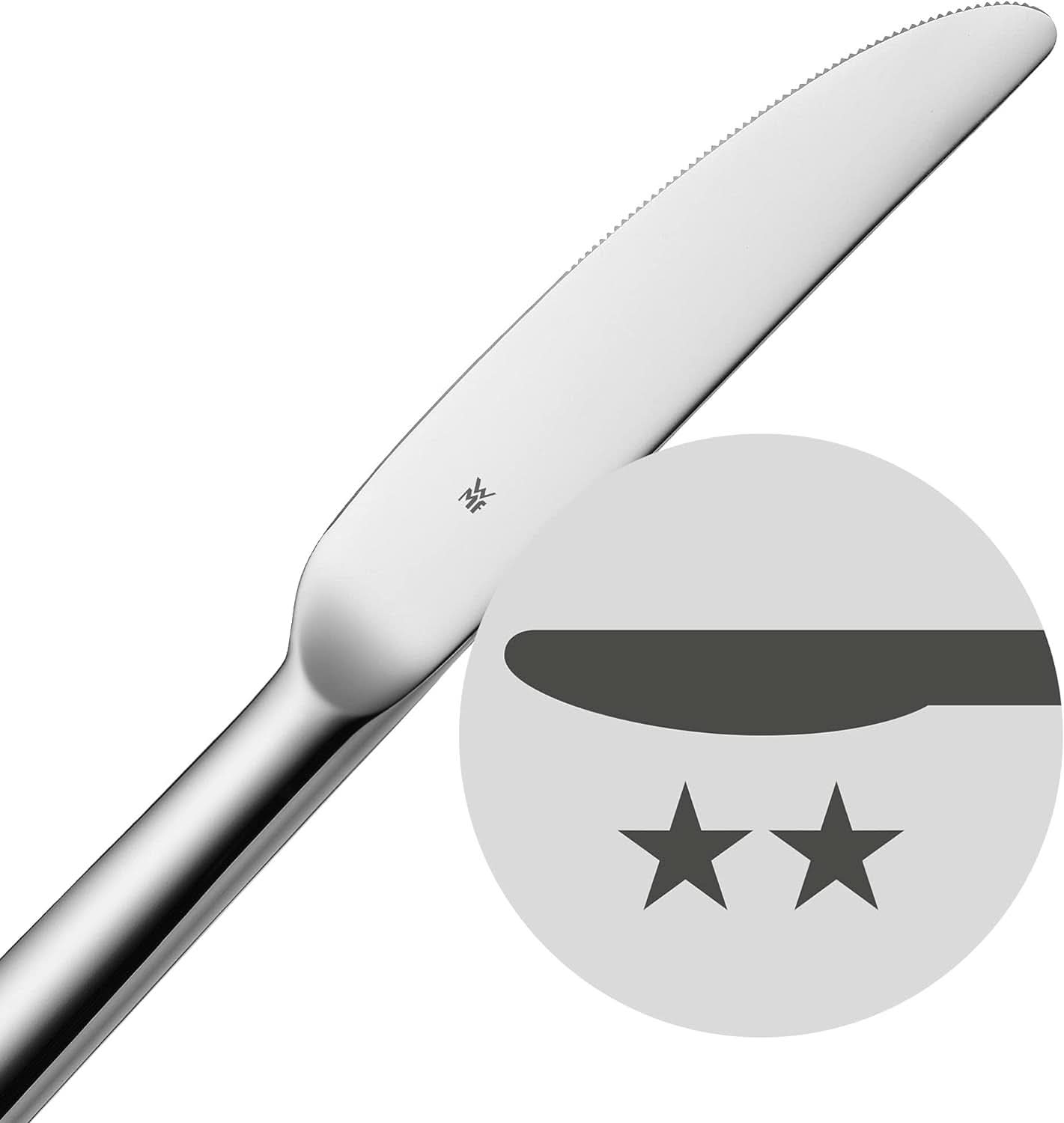 WMF Philadelphia set de tacâmuri pentru 12 persoane, 60 de piese, cuțite monobloc, oțel inoxidabil Cromargan Bucatarie Naty Shop