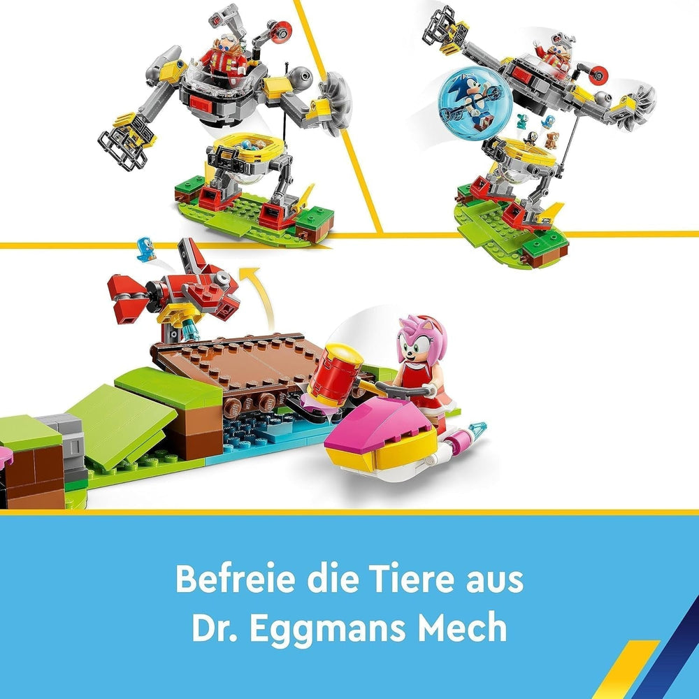 LEGO 76994 Sonic the Hedgehog Sonic's Loop Challenge v Green Hill, sestavitelná hračka pro děti, chlapce a dívky s 9 postavami včetně stavebnic Dr. Eggman a Amy Besuche den LEGO-Store