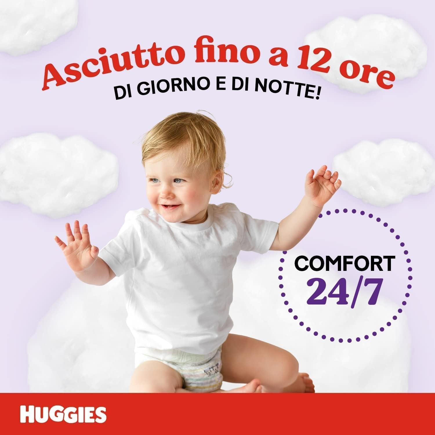 Huggies Ultra Comfort, kalhotkové plenky, velikost 5 (12-17 kg), balení 68 kalhotkových plen