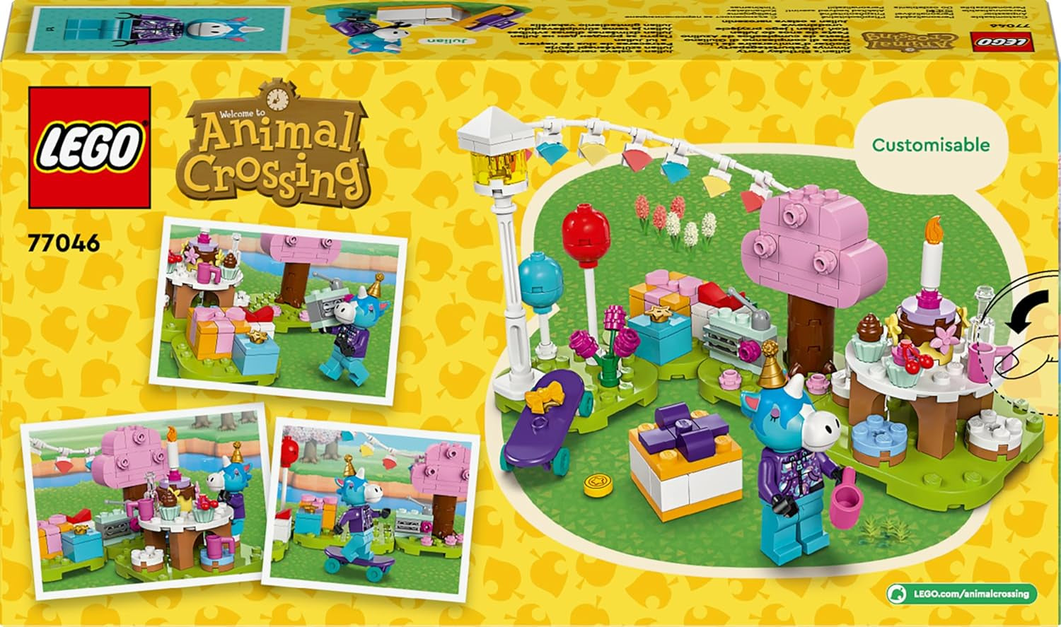 LEGO Animal Crossing Jimmyho narozeninová oslava Dětská kreativní hračka Videohra Sada zvířátek s koněm Dárek pro dívky a chlapce 6 let 77046 Stavebnice Besuche den LEGO-Store