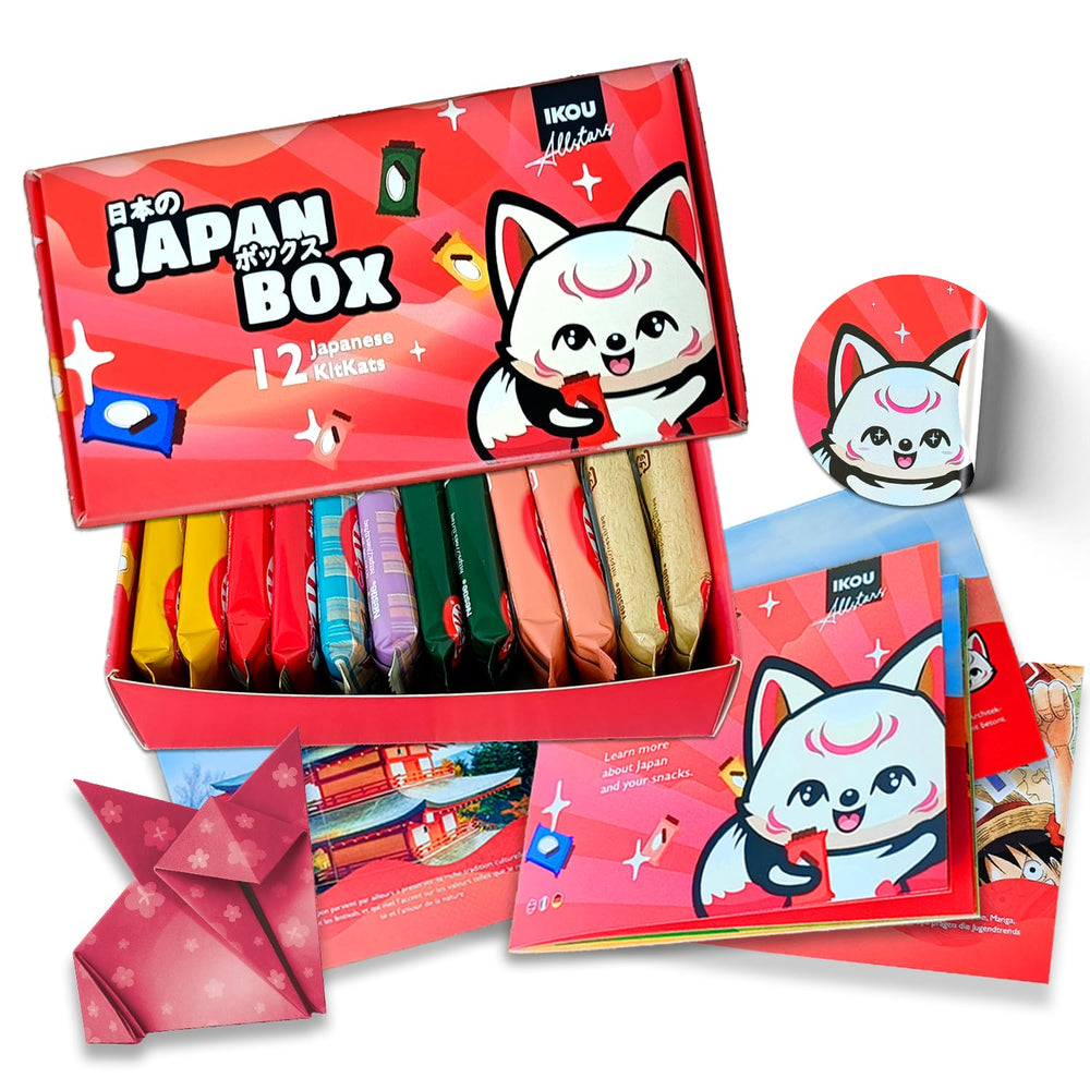 Box na vzorky - 18 KitKat Japan Minis | Japonské sladkosti Sampler Box, Japonský Snacks Gift Idea, oblíbené překvapení box s Matcha a další vzácné odrůdy.
