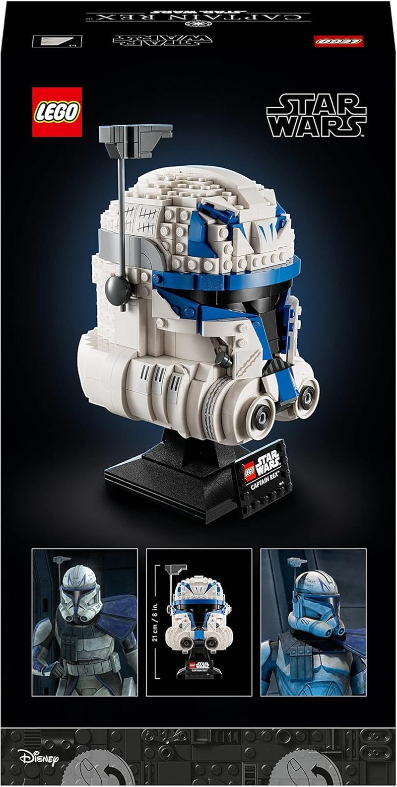 LEGO 75349 Sada helmy kapitána Rexe ze Star Wars Sběratelský sběratelský model z řady 2023 Model 2023 Souvenýr a nápady na dárky Stavebnice Besuche den LEGO-Store
