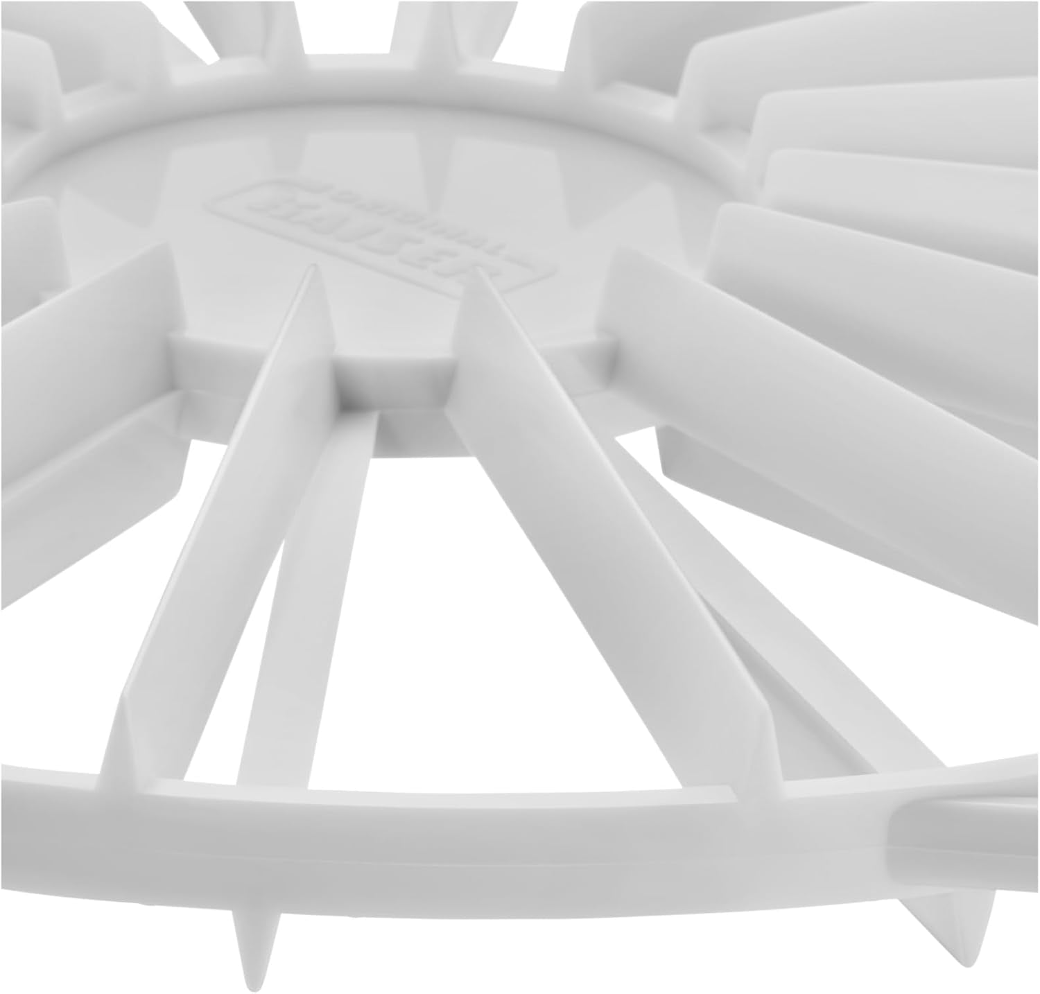 Separator de tort Kaiser Classic original, plastic, 31,5 cm, separator de tort pentru 14 sau 16 felii egale, separator de tort cu două fețe, alb