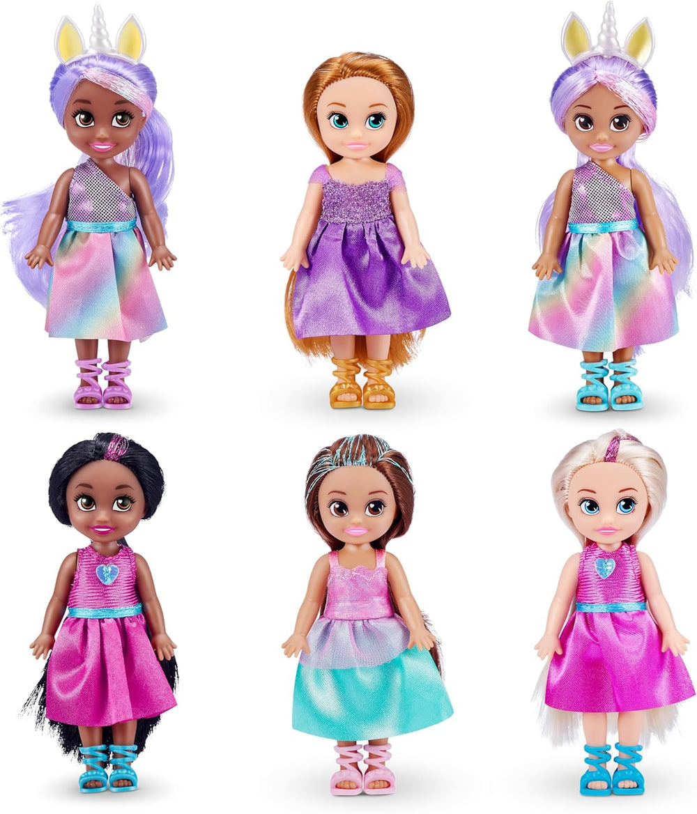 Păpuși de modă prințesă pentru colecționare, păpuși de îmbrăcat prințesă (pachet de 6)