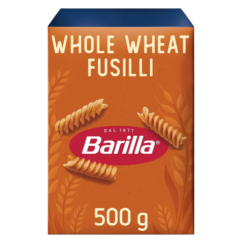Barilla Pasta Integrale Fusilli – Semolinové těstoviny s přírodní vlákninou, 500 g