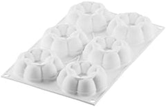 Silikomart, Silicon Truffle Crown Form Ø 8,2 x V 2,9 cm, 6 dutin, 90 ml Kitchen Naty Shop