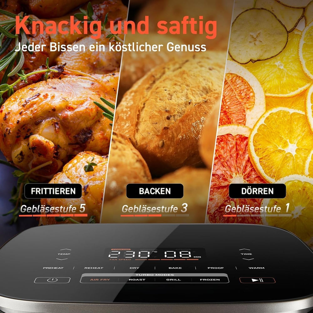 Horkovzdušná fritéza Cosori Turboblaze Airfryer, 9 v 1, 6 litrů, tichá zařízení Naty Shop