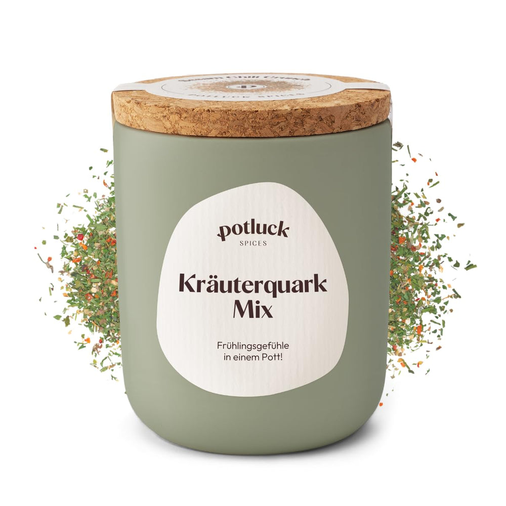 Potluck | Těstoviny a pizza Kräuter | Gewürzzubereitung im Keramiktopf | 40 g | Veganské, bezlepkové a s přírodními ingrediencemi