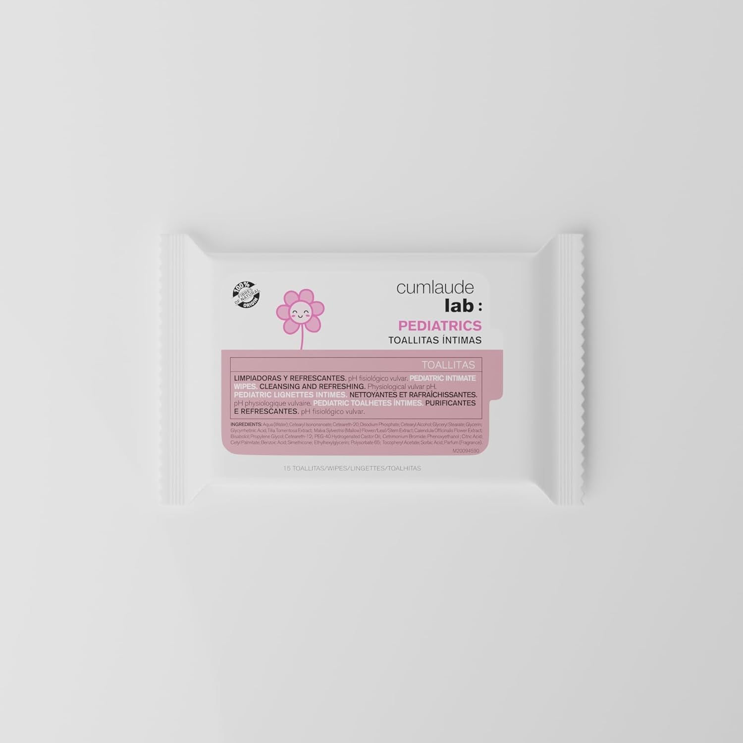 Intimní laboratorní ubrousky pro děti, 15 kusů, čistící a osvěžující, fyziologická hodnota pH