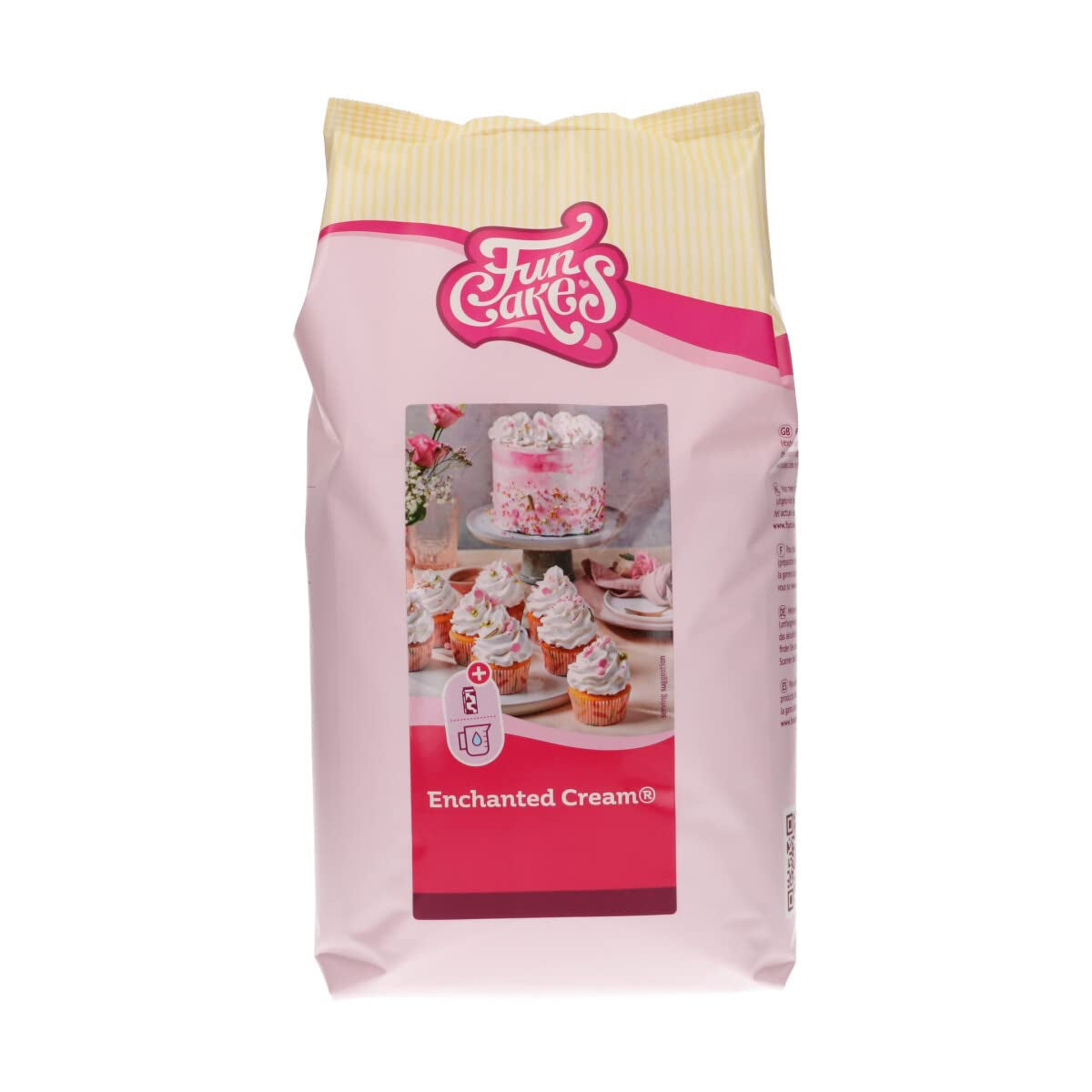 Funcakes Mix Für Enchanted Cream®: Einfach Zu Berübenende, Sehr Leichte Und Fauschige Schneeweiße Creme, Perfekt Zum Füllen Und Abdecken Von Kuchen Oder Als Belag Für Cupcakes, Halal., 900 G Směs na pečení a vaření Naty Shop 4 Kg