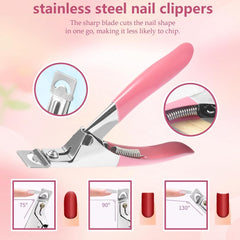 Set de 288 de forme duble pentru unghii, Set de unghii cu formă dublă, 12 forme pentru extensii de unghii, forme de gel pentru extensii de unghii, potrivit pentru începători și manichiuriști