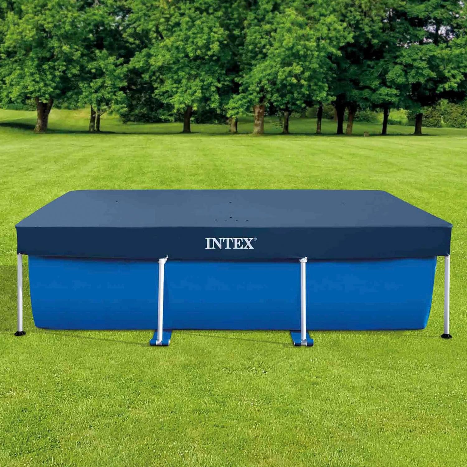 Intex 28038 - Plachta pro obdélníkové nadzemní bazény, PVC, modrá, 300x200 cm