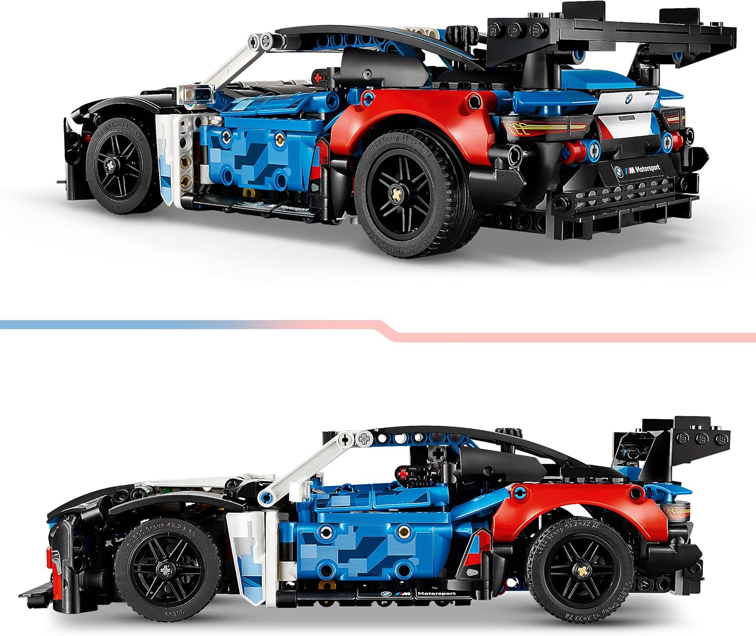 LEGO Technic BMW M4 GT3 EVO Závodní auto - Modellbausatz s motorem V6, řízením a otevřenými dveřmi - Herní dárek pro chlapce od 11 Jahren & Jugendlich Motorsport Fans - 42226