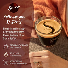 Senseo Pads Guten Morgen Strong XL, 5 x 10 Getränke, 50 Kaffeepads