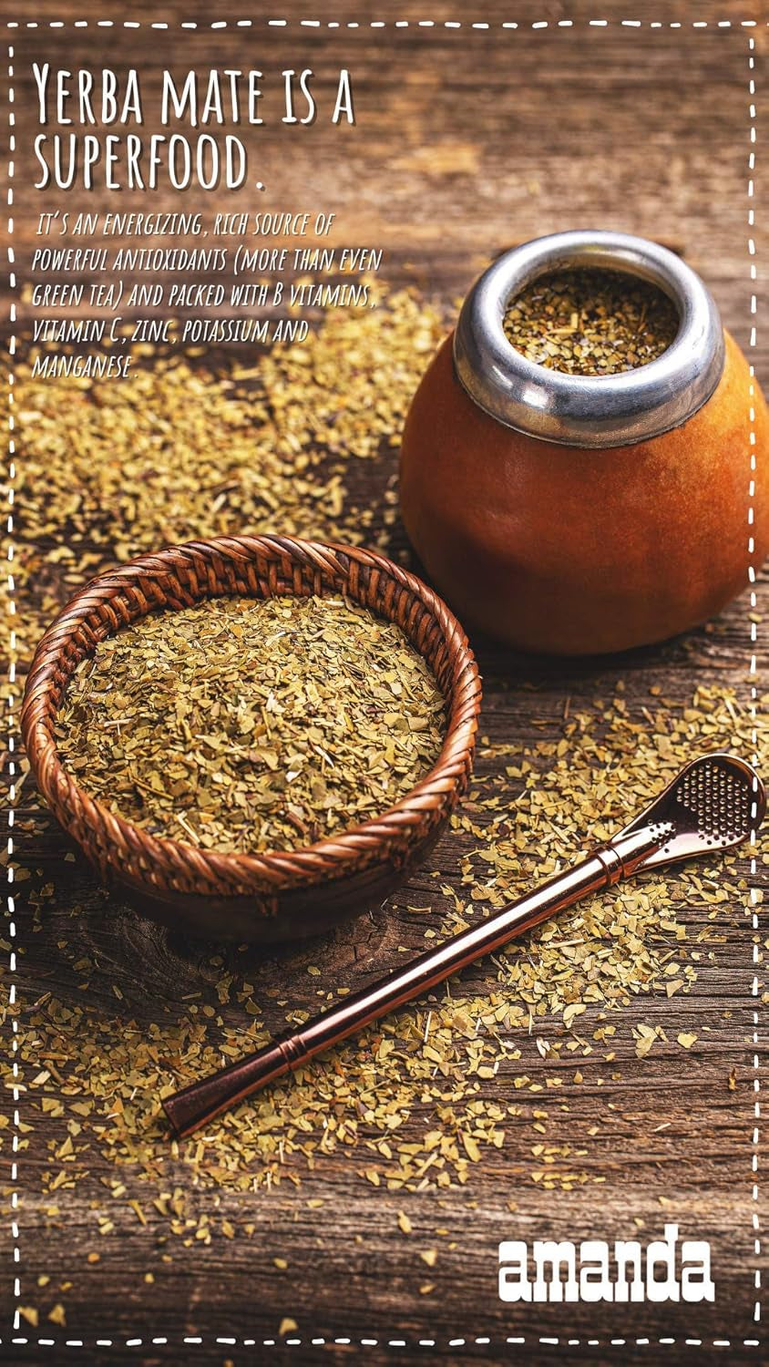 Ceai Yerba Mate  Elaborada 500G | Ceai Mate Tradicional | Ceai Yerba Mate Elaborada Con Palo Frunze vrac 0,5 Kg