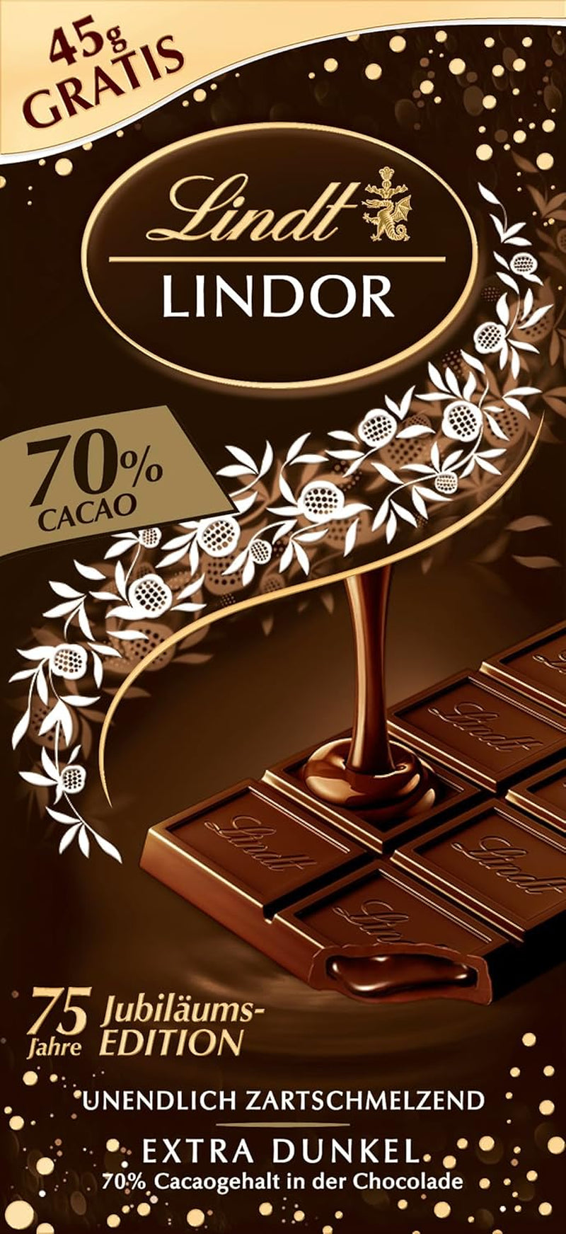 Lindt Čokoláda | LINDOR sáčky na tvarohový koláč | 137 g | 10 mléčných čokoládových kuliček s tvarohovou náplní rozplývající se v ústech | Čokoládový dárek