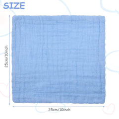 Dětské mušelínové ručníky, balení 8 ks savých ručníků z organické bavlny, 25 x 25 cm Mother and Baby Naty Shop