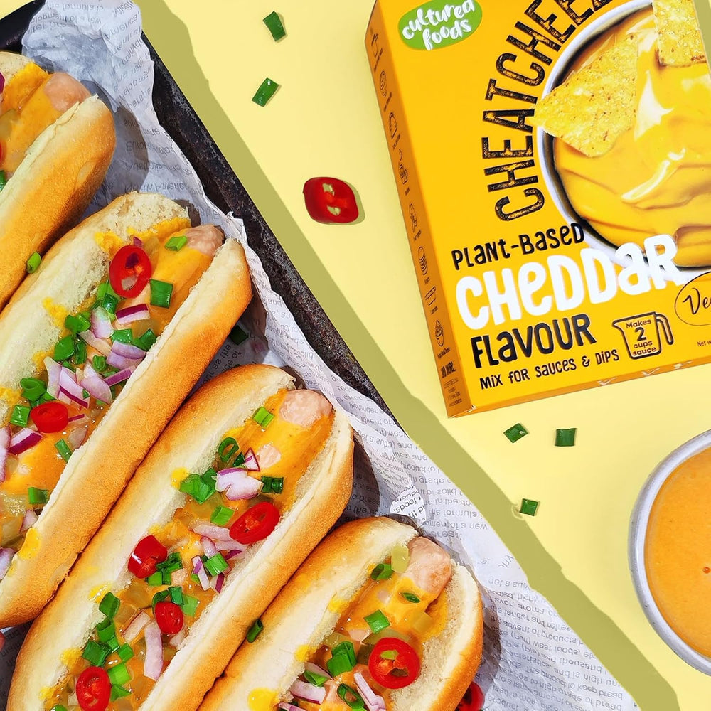 Kultivovaná jídla Veganer Käse Käseersatz Laktosefrei Glutenfrei 2-er Set Gouda Und Cheddar CHEATCHEEZ