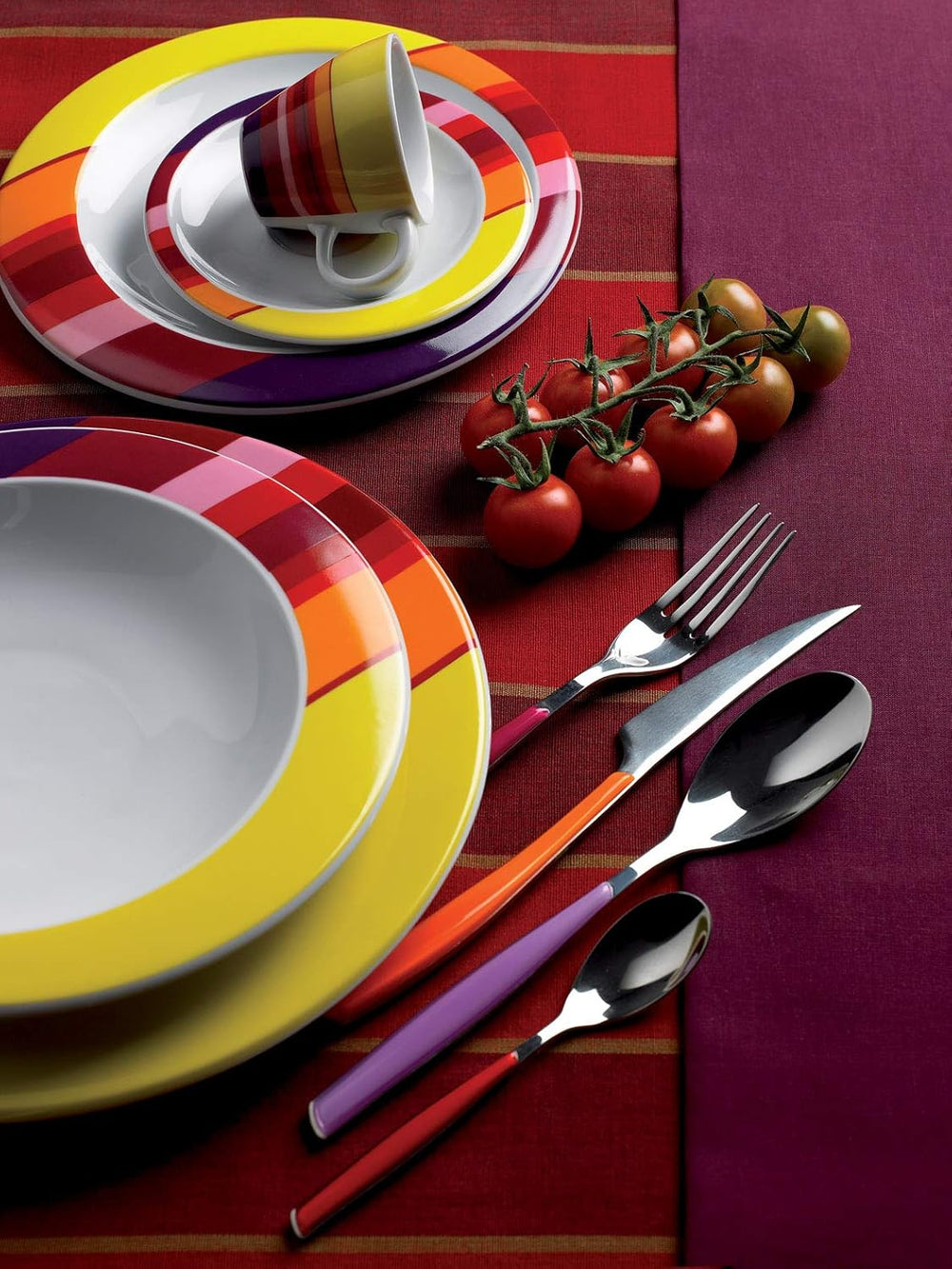 BUGATTI, Glamour, set de tacâmuri pentru 6 persoane, 24 piese din oțel inoxidabil 18/10 Naty Shop