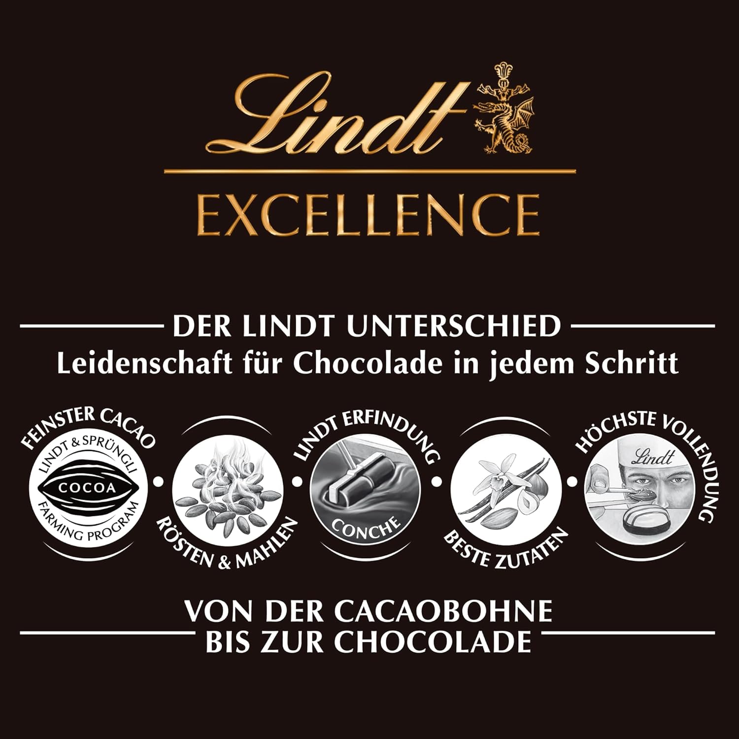 Lindt Excellence Sweet Salted Wood - tyčinka hořká čokoláda 100 g - intenzivní kakaová příchuť