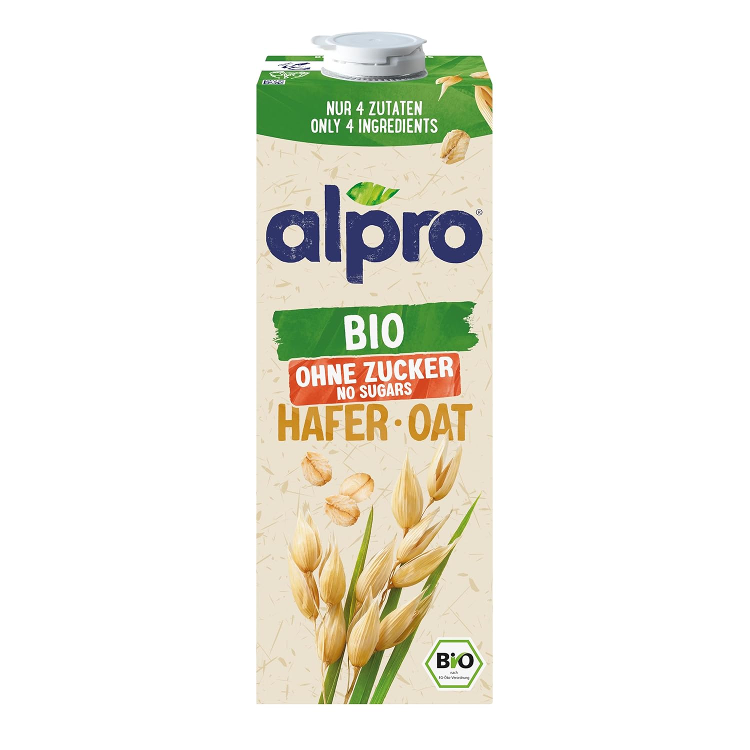 Alpro Bio Haferdrink Bez cukru - Zeleninový nápoj s ovsem