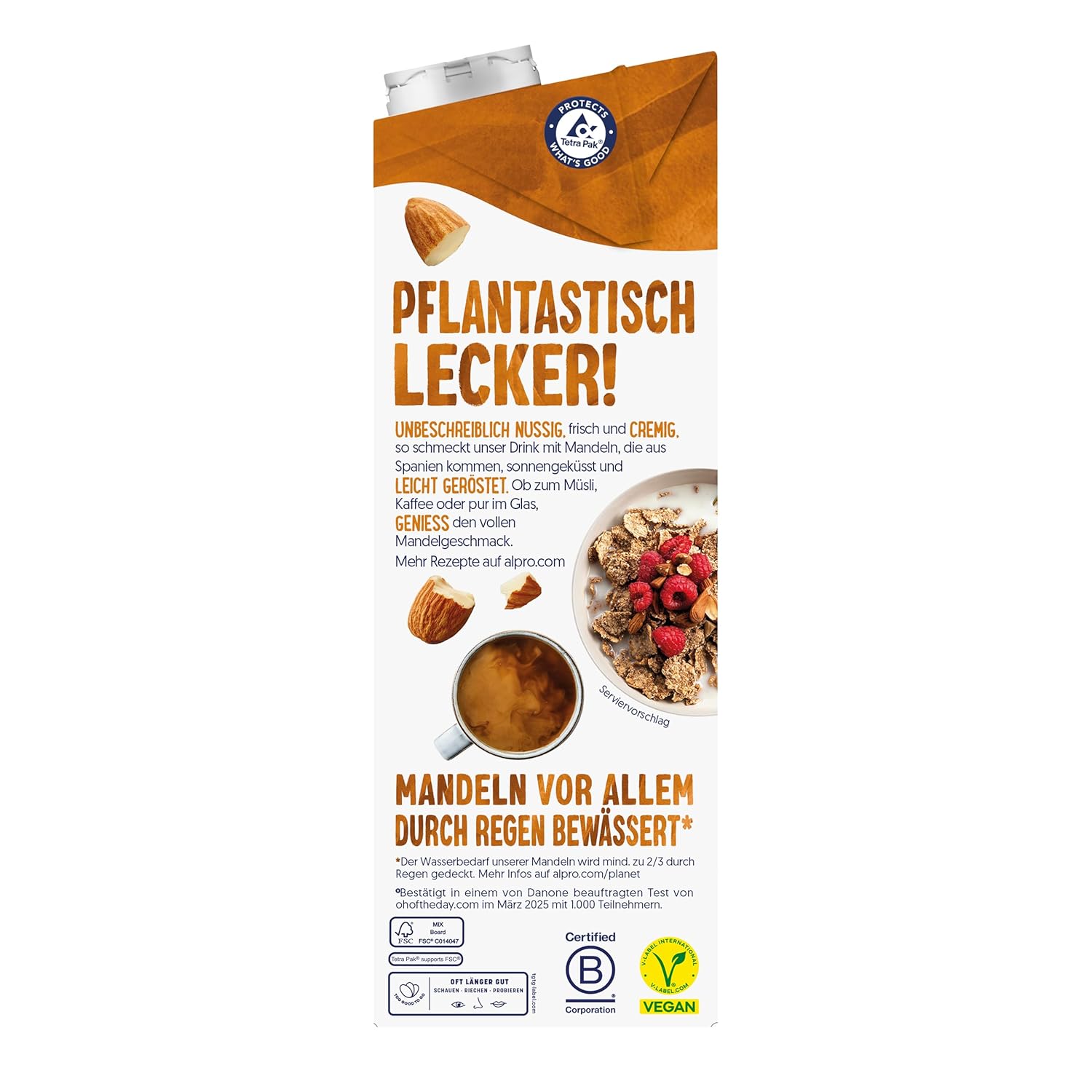 Alpro Mandeldrink bez cukru – zdroj vápníku a vitamínů