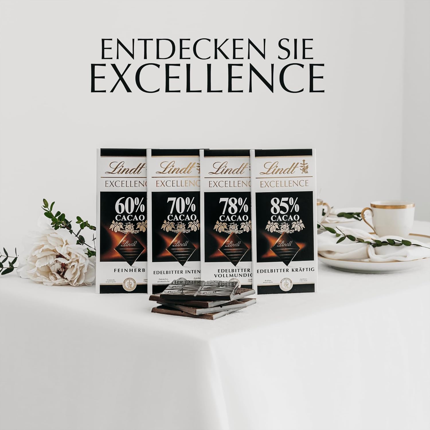 Lindt Excellence 78% kakaová tyčinka - Veganská tyčinka Intensity Cocoa 100g Ideální dárek
