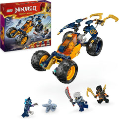 LEGO NINJAGO Arin's Ninja terénní bugina, Ninja hračka s autem, drakem a 4 minifigurkami, dobrodružná sada buggy pro děti, dárek k narozeninám pro chlapce a dívky 7 let 71811 Stavebnice Beuche den LEGO-Store Single