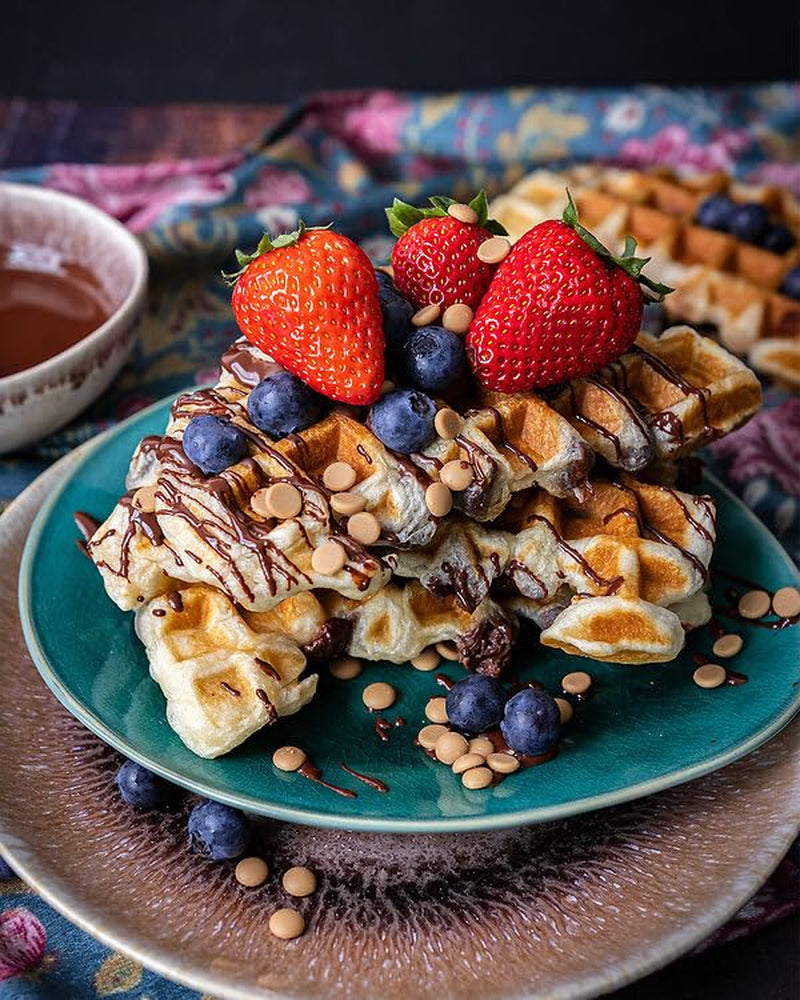 RUF Waffel-Mix, Großpackung, Grundmischung Zur Herstellung Von Waffeln Im Waffeleisen, Für Großküchen, Kantinen, Hotels Und Restaurants, 1 X 2500G Směs na pečení a vaření Naty Shop