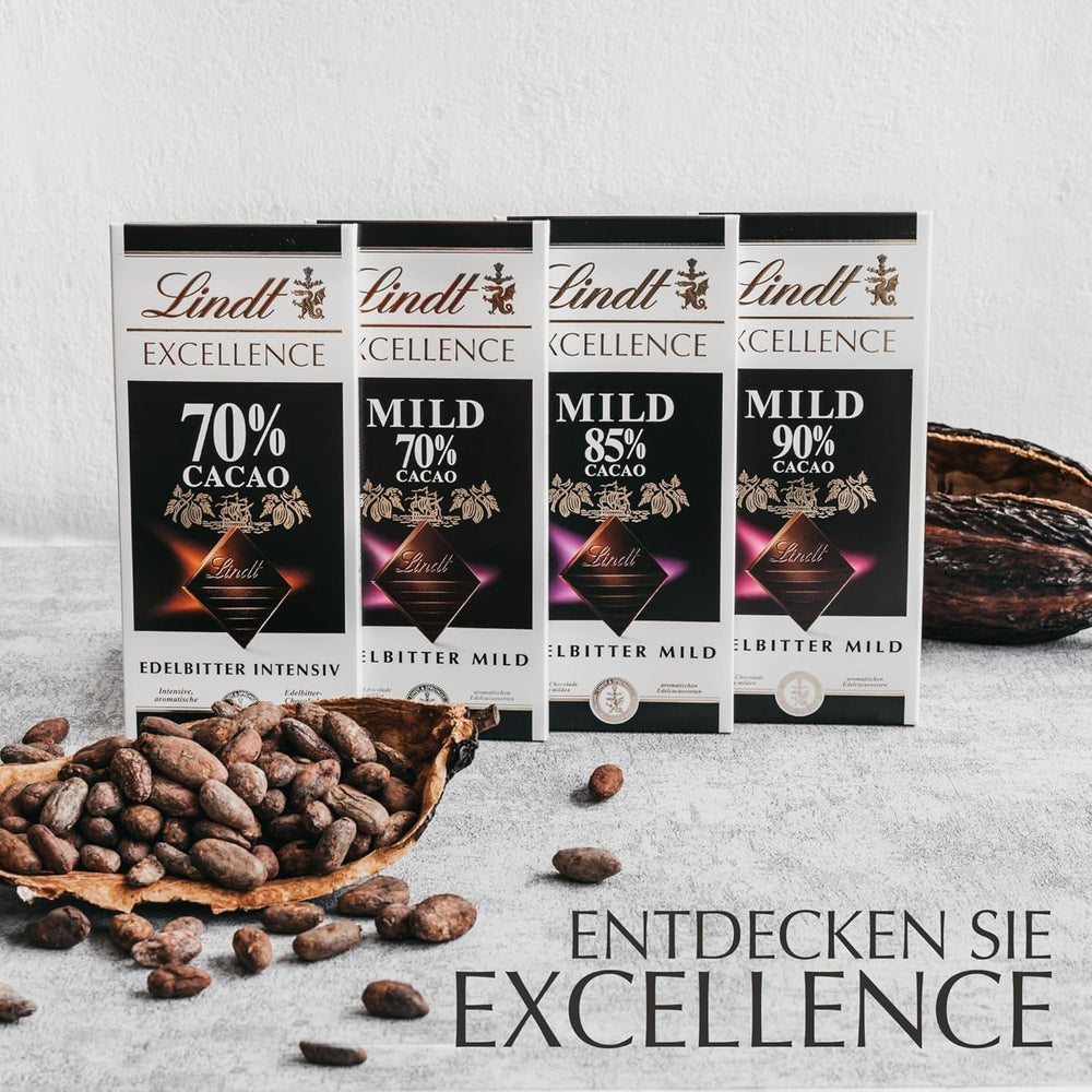 Lindt EXCELLENCE 70% kakao - hořká čokoláda, 100 gramová tableta Naty Shop
