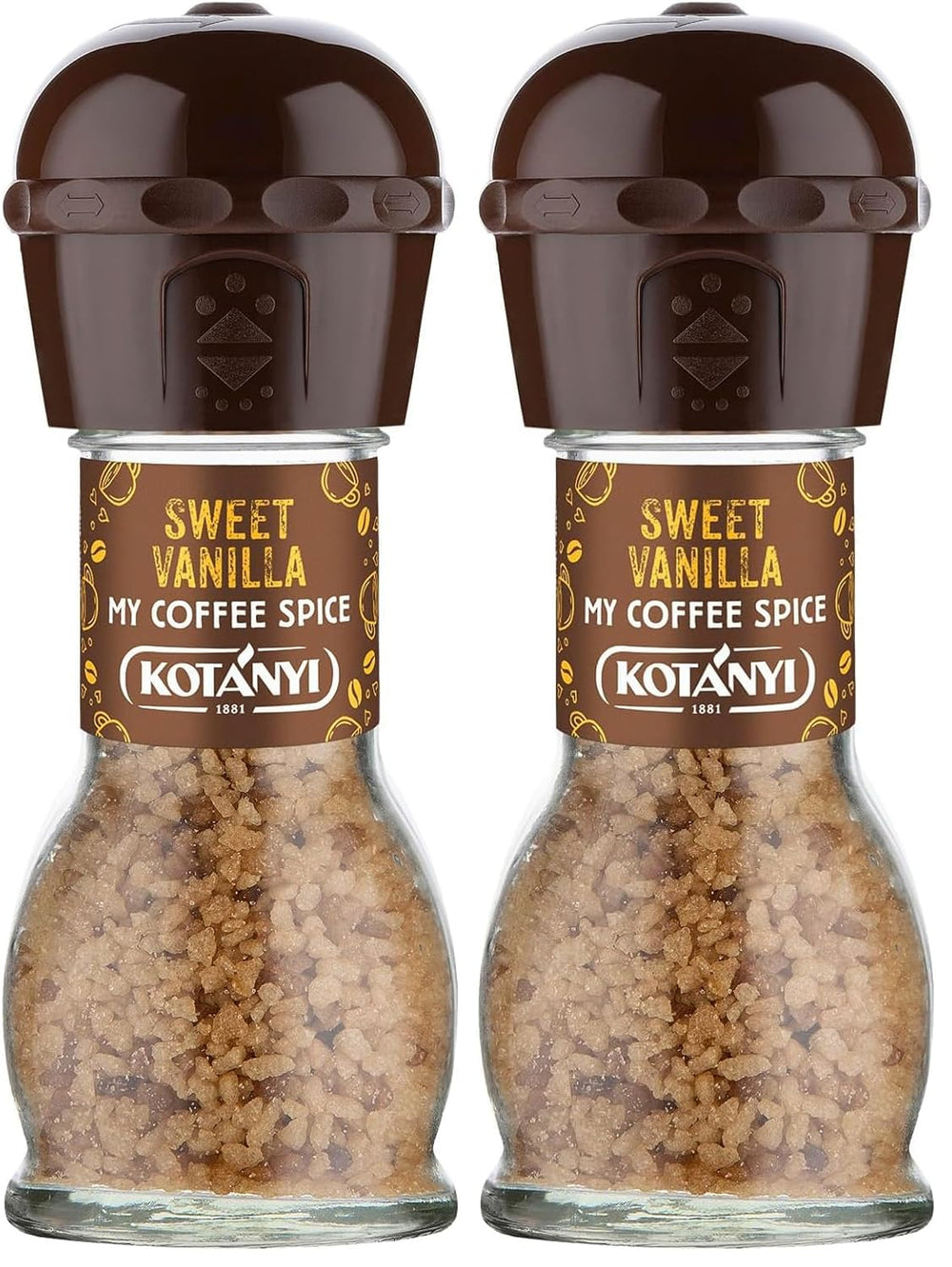 KOTÁNYI Vanilla Dream - charaktervoller Vanillegeschmack, Als Topping und Raffiniertes Kaffeegewürz, Mühle 53g