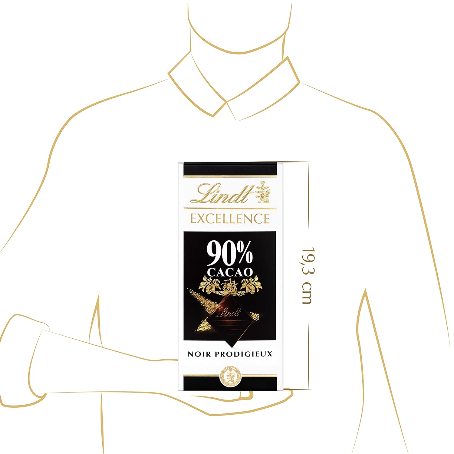 Lindt Excellence 78% kakaová tyčinka - Veganská tyčinka Intensity Cocoa 100g Ideální dárek