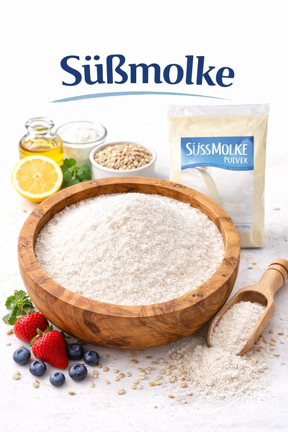 Allgauer Naturprodukte Sweet Whey Powder 1000 g - Všestranné pro nápoje