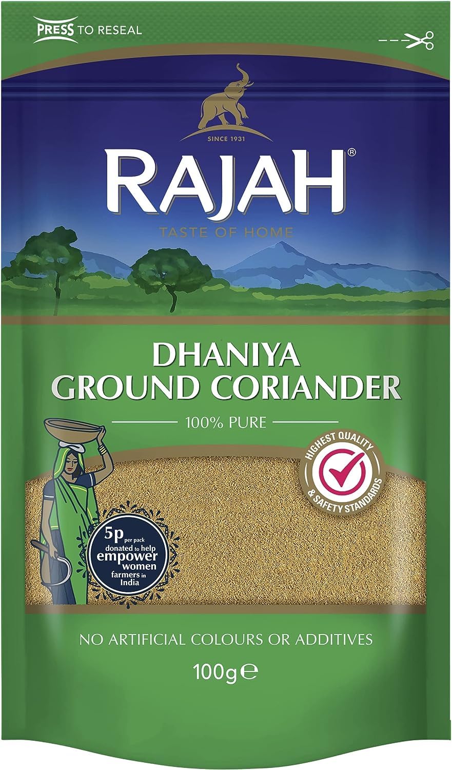 Rajah Kreuzkümmelsamen – celý Kreuzkümmelsamen zum Würzen und Kochen – 1 x 85 g