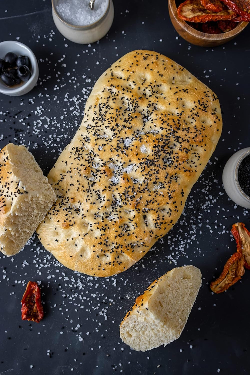 RUF Lievito Madre Sauerteig, Milder Weizen-Sauerteig, Mutterteig, Kurze Teigruhe Durch Enthaltene Trockenhefe, Lievito Madre Getrocknet Für Brot, Bageta, Focaccia, 3X35G Směs na pečení a vaření Naty Shop