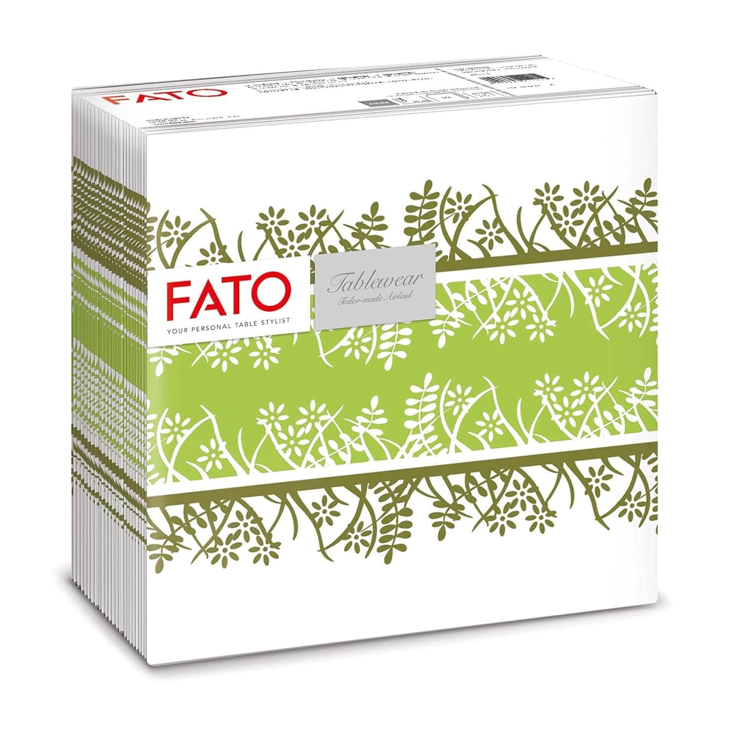 Fato - Șervețele din hârtie uscată, airlaid, efect textil, pachet cu 50 de șervețele, format 40X40 pliate în 4, Tropicana Decor