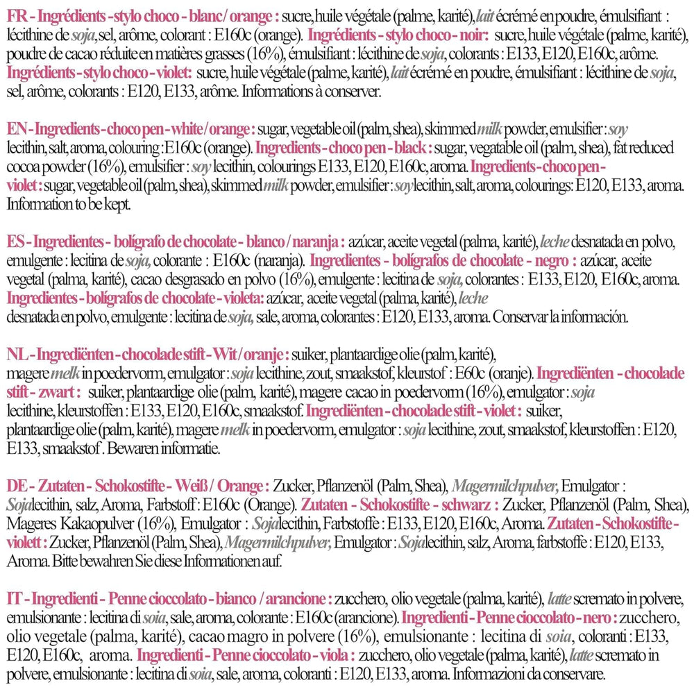 Scrapcooking – sada 4 halloweenských čokoládových per – černá, oranžová, fialová a bílá, pište a kreslete na dezerty, dorty a sušenky Naty Shop