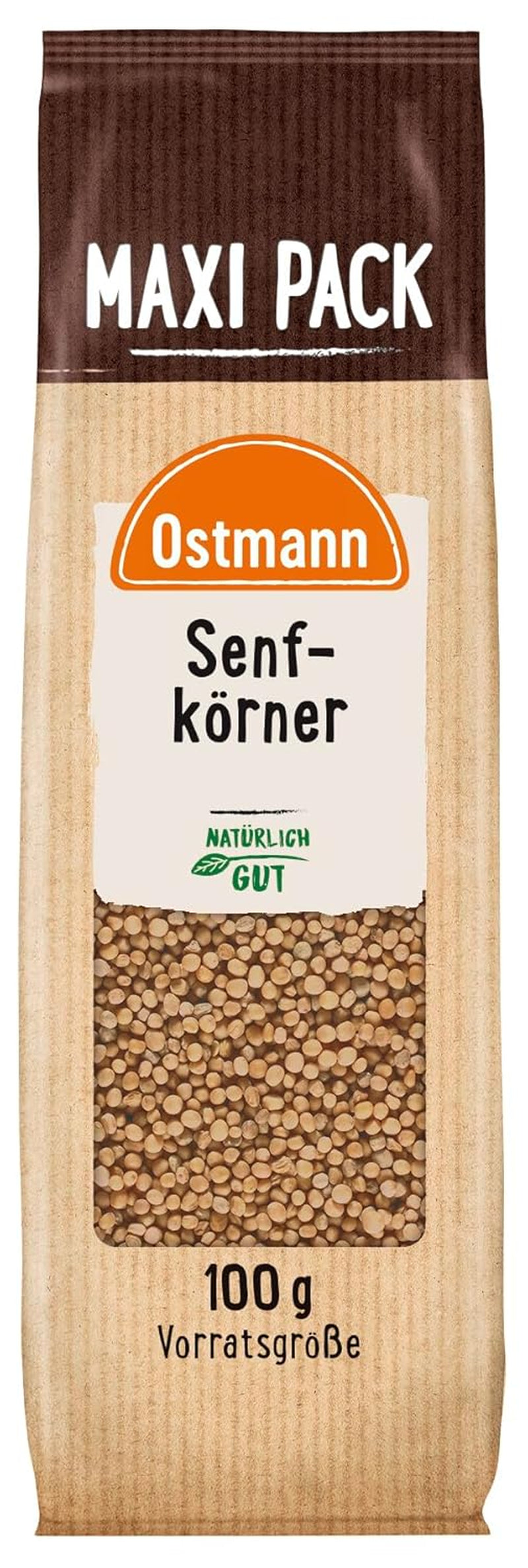 Ostmann Gewürze - Senfkörner ganz | Ideální pro balení ovoce a zeleniny 100 g ve Vorteilsbeutel