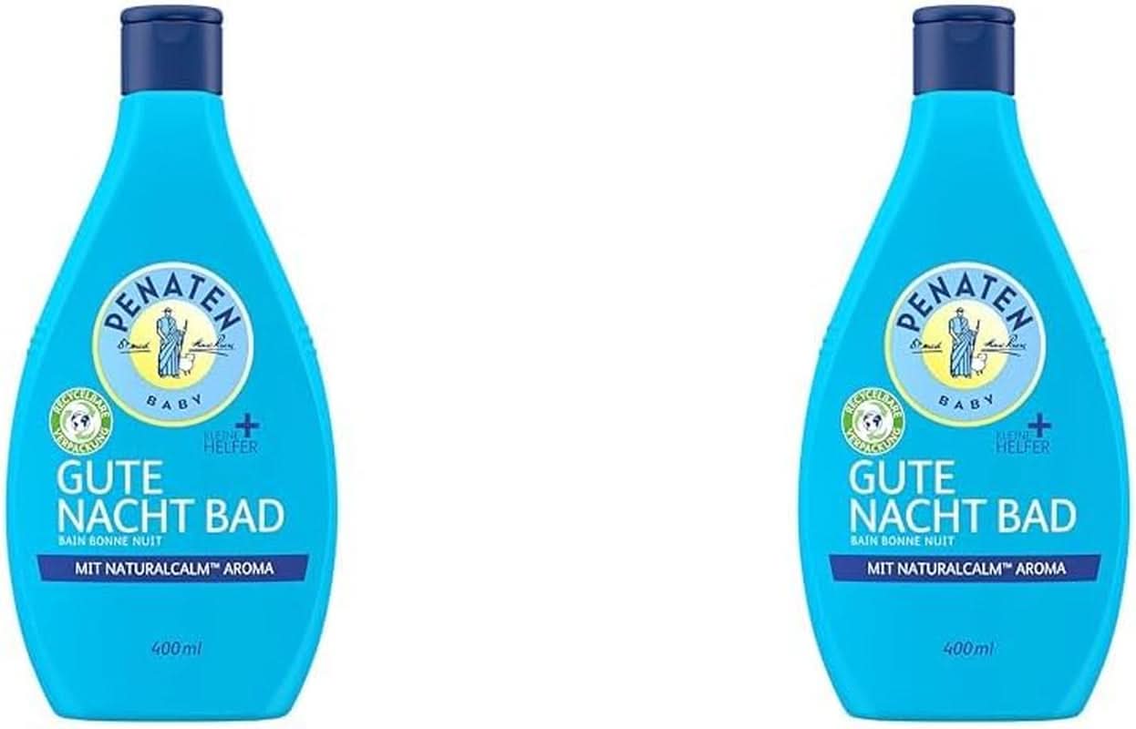 PENATEN (750 ml), lehká přísada do dětské koupele s přírodním výtažkem z heřmánku Mother and Child Naty Shop 400 ml (balení 2 ks) Koupel na dobrou noc