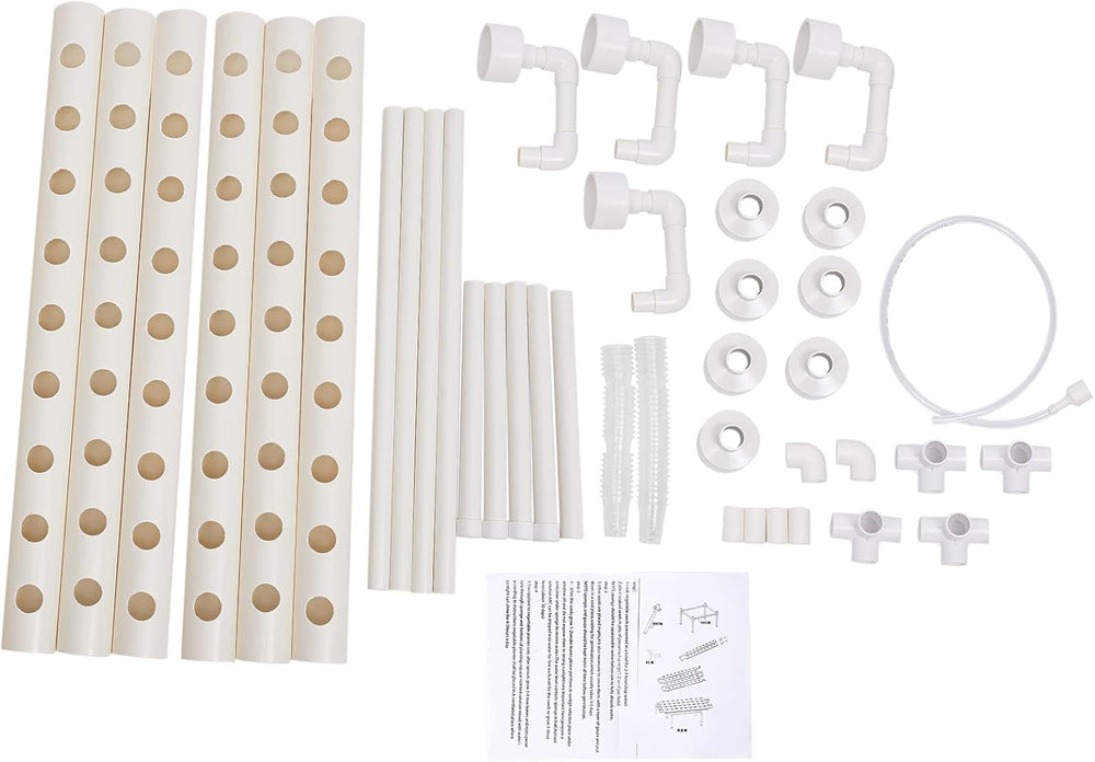Hydroponische Systeme Grow Set Hydrokultur Rostlinná zelenina Hydroponické Pflanzen BewäSserung Systém Garten Kit Garden Tool Pflanze Sites Pěstování hydroponie Hydroponisches Anzuchtsystem 54LöCher 6Rohr