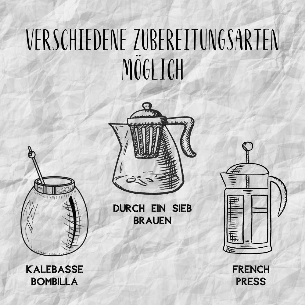 Set de ceai Mate Energia Caffeine | Ceai Yerba Mate Taragui Energia 500 g | Ceai Mate  Caffeine | Alternativă la băuturile energizante și cu cofeină | Ceai Yerba Mate cu frunze întregi 1 kg