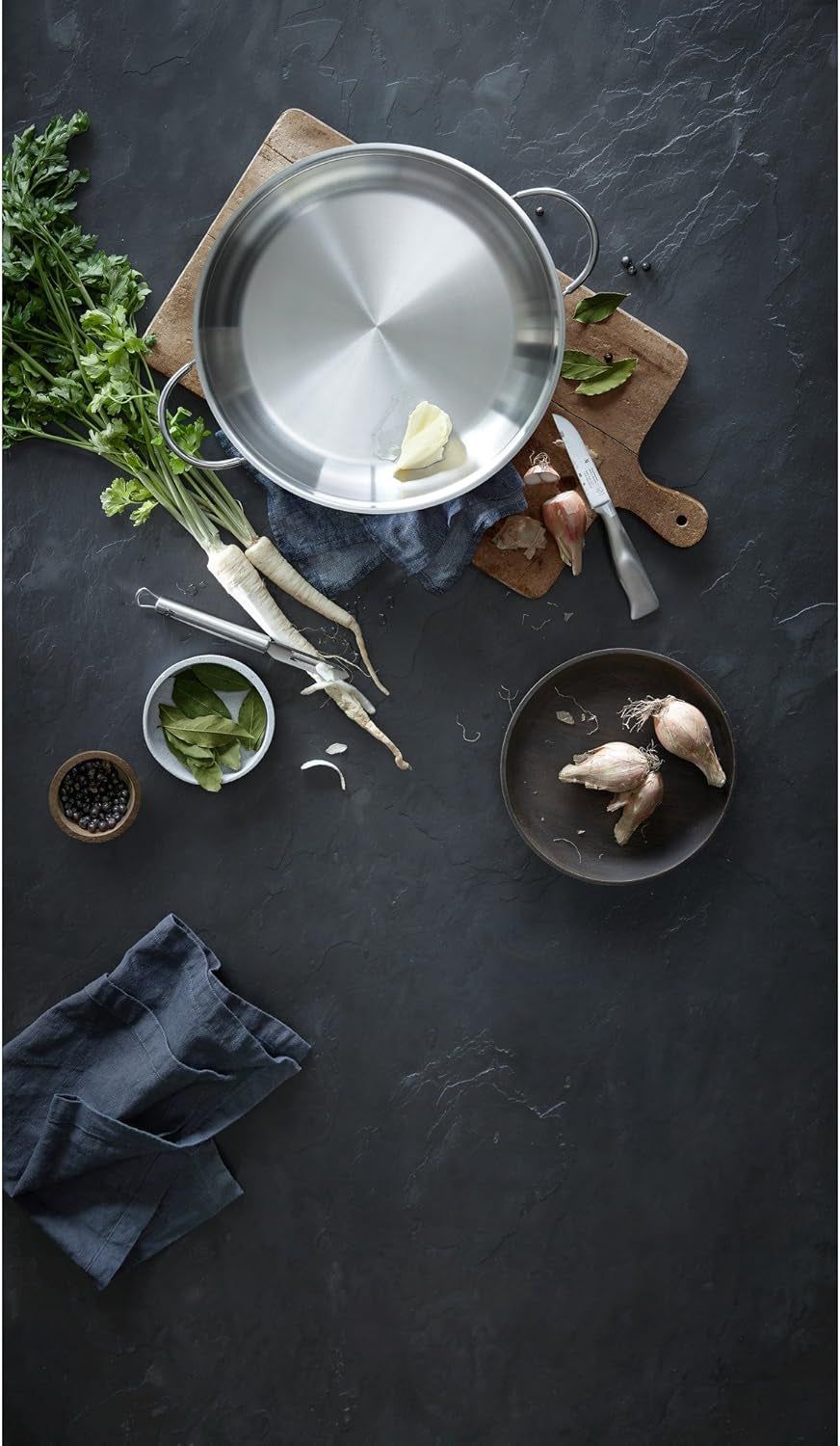 WMF Profi servírovací/pečící pánev 28 cm indukce, nerezová pánev Cromargan, nezakryté hrnce a pánve Naty Shop