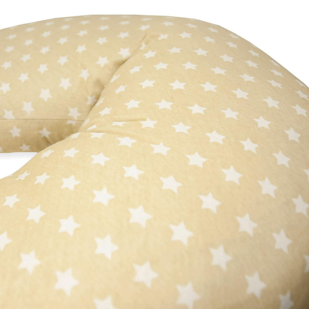 Kojící polštář pro novorozence, XL, potah 100% bavlna, snímatelný a pratelný, Polyesterová výplň, motiv hvězdy Doplňky Potraviny a kojení Bebe Naty Shop