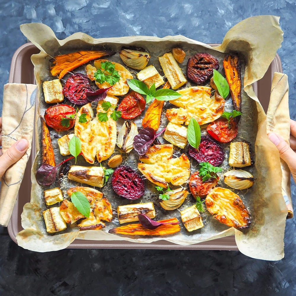 Relaxdays pekáč, nepřilnavý, 4 litry, uhlíková ocel, hnědé Formy a pečící plechy Naty Shop