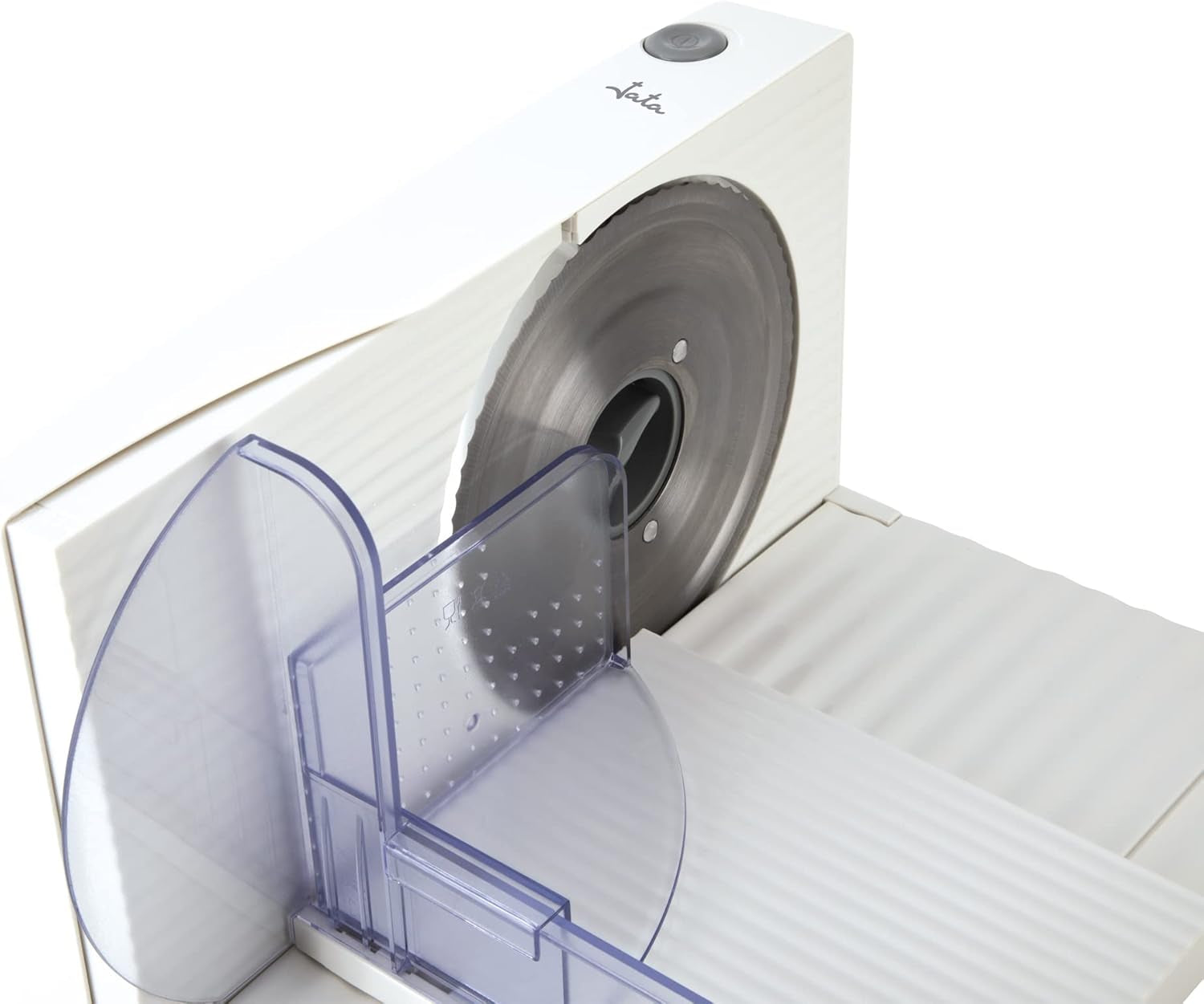 Kompaktní elektrický kráječ JECF0300, odnímatelná čepel z nerezové oceli, průměr 170 mm, ovládání tloušťky 0 až 15 mm, 150W struhadla a kráječe Naty Shop