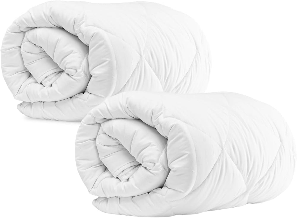 Letní deka Komfortec 135X200 Cm, 170Gsm, Tenká a lehká deka na léto, antialergická deka, bílá Přikrývky a přikrývky Naty Shop 135 X 200 Cm dvojbalení Celoroční deka